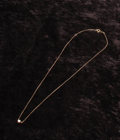 美品 ミルフローラ ネックレス K10 ダイヤ 0.15ct レディース Milluflora