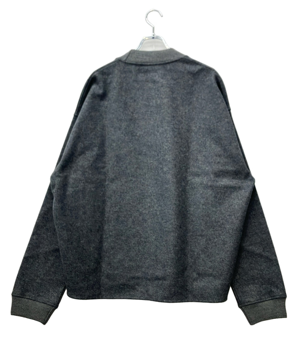 美品 JIL SANDER スウェットシャツ 長袖 クルーネック ウールメルトン 25AW J22GU0112 J40045 メンズ SIZE 52 (XL) ジルサンダー