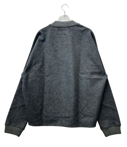 美品 JIL SANDER スウェットシャツ 長袖 クルーネック ウールメルトン 25AW J22GU0112 J40045 メンズ SIZE 52 (XL) ジルサンダー