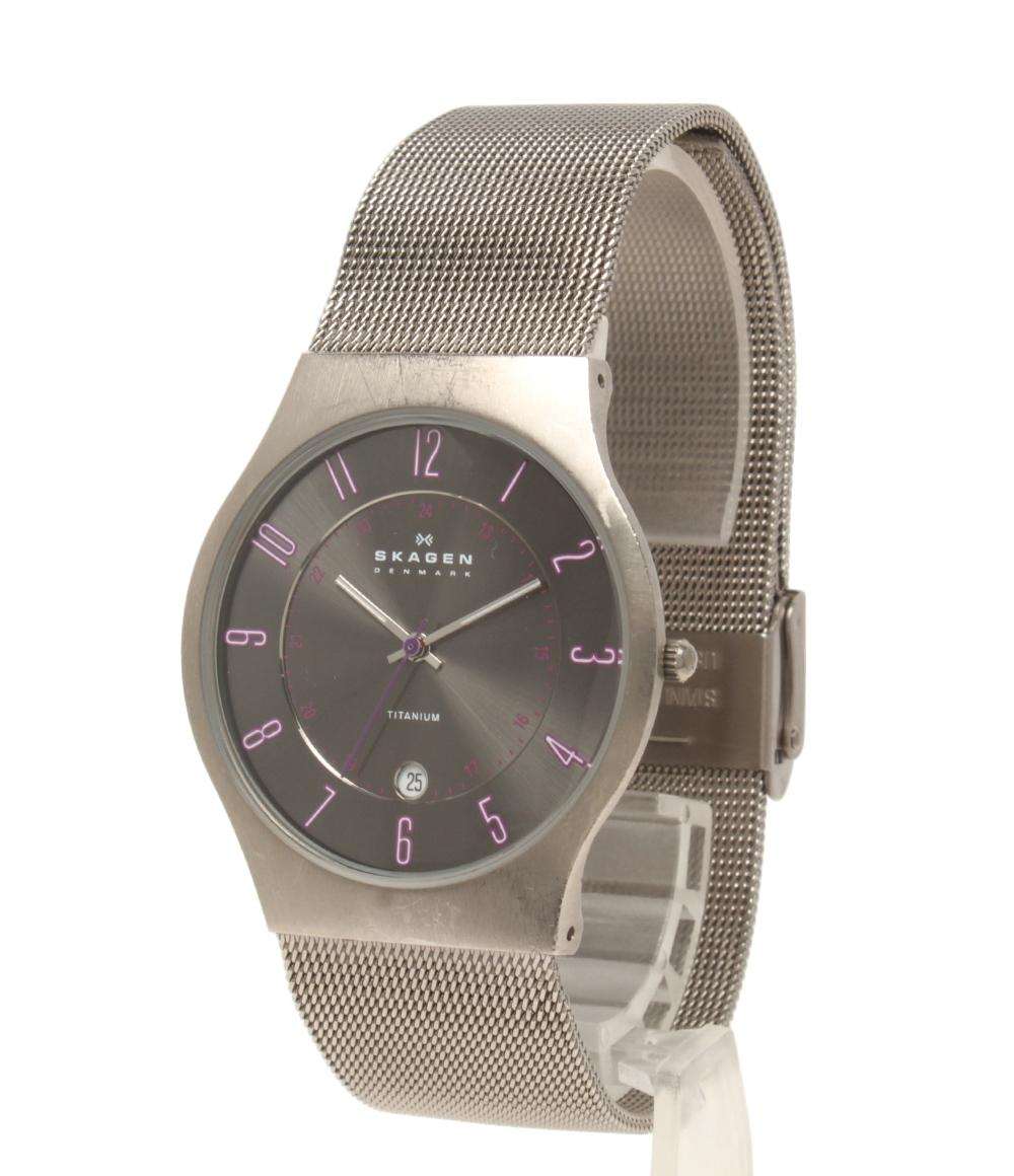 SKAGEN 腕時計 クオーツ ブラック系 J233XLTTMV メンズ スカーゲン