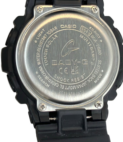 美品 CASIO 腕時計 Baby-G ソーラー ブラック BGA-2800 レディース カシオ