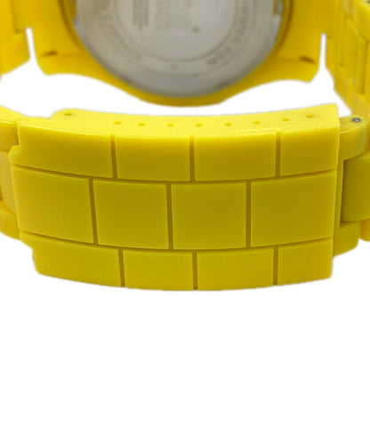 美品 ice watch 腕時計 クオーツ イエロー レディース メンズ アイスウォッチ
