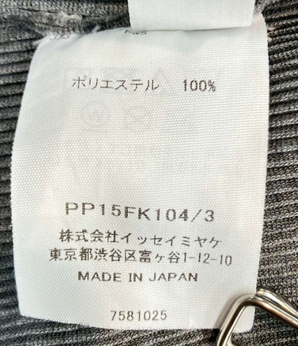 PLEATS PLEASE 半袖Tシャツ カットソー ライトグレー MIST BASICS モード PP15FK104 レディース SIZE 3 (L) プリーツプリーズ