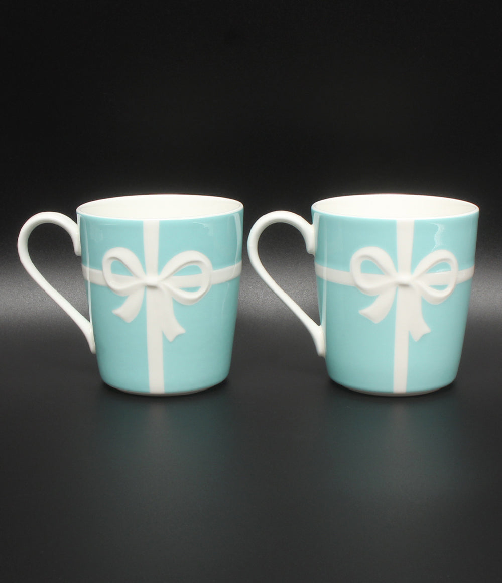 美品 Tiffany & Co. マグカップ 2点セット ペア ブルーボックス ティファニー