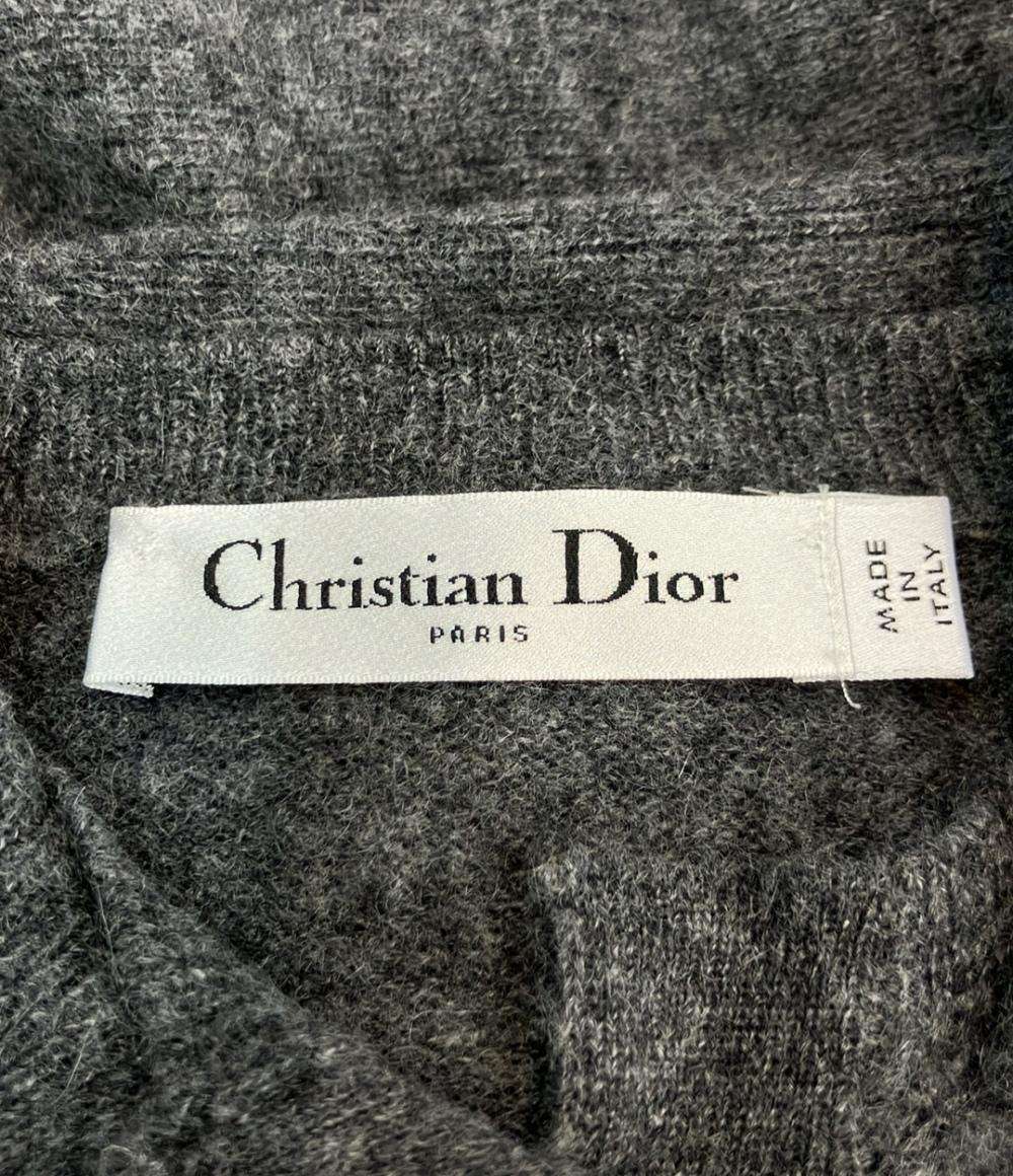 Christian Dior 長袖ニット カシミヤ100% パールボタン 354S48AM053 レディース クリスチャンディオール