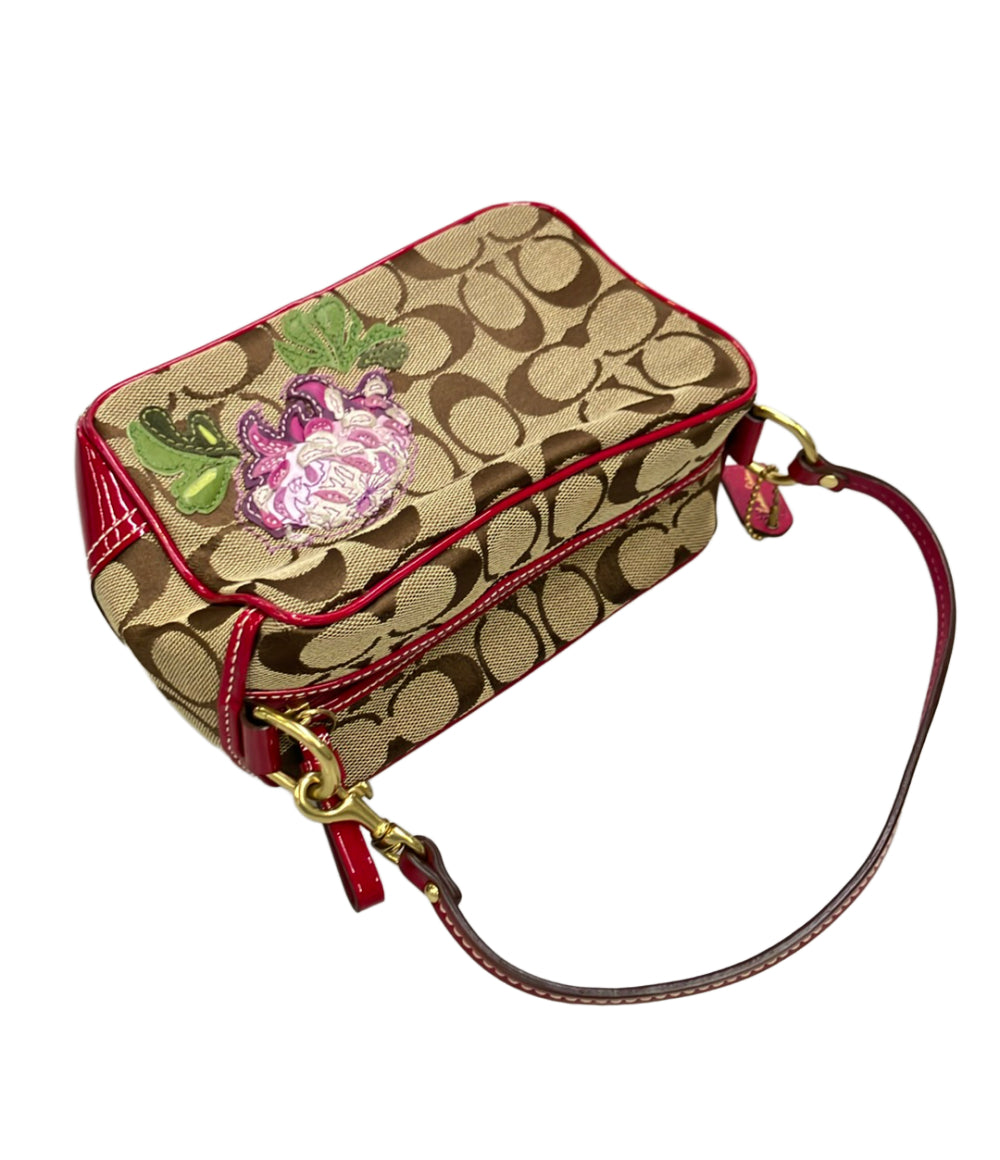COACH ポーチ ハンドバッグ 花 フラワー シグネチャー 40944 レディース コーチ