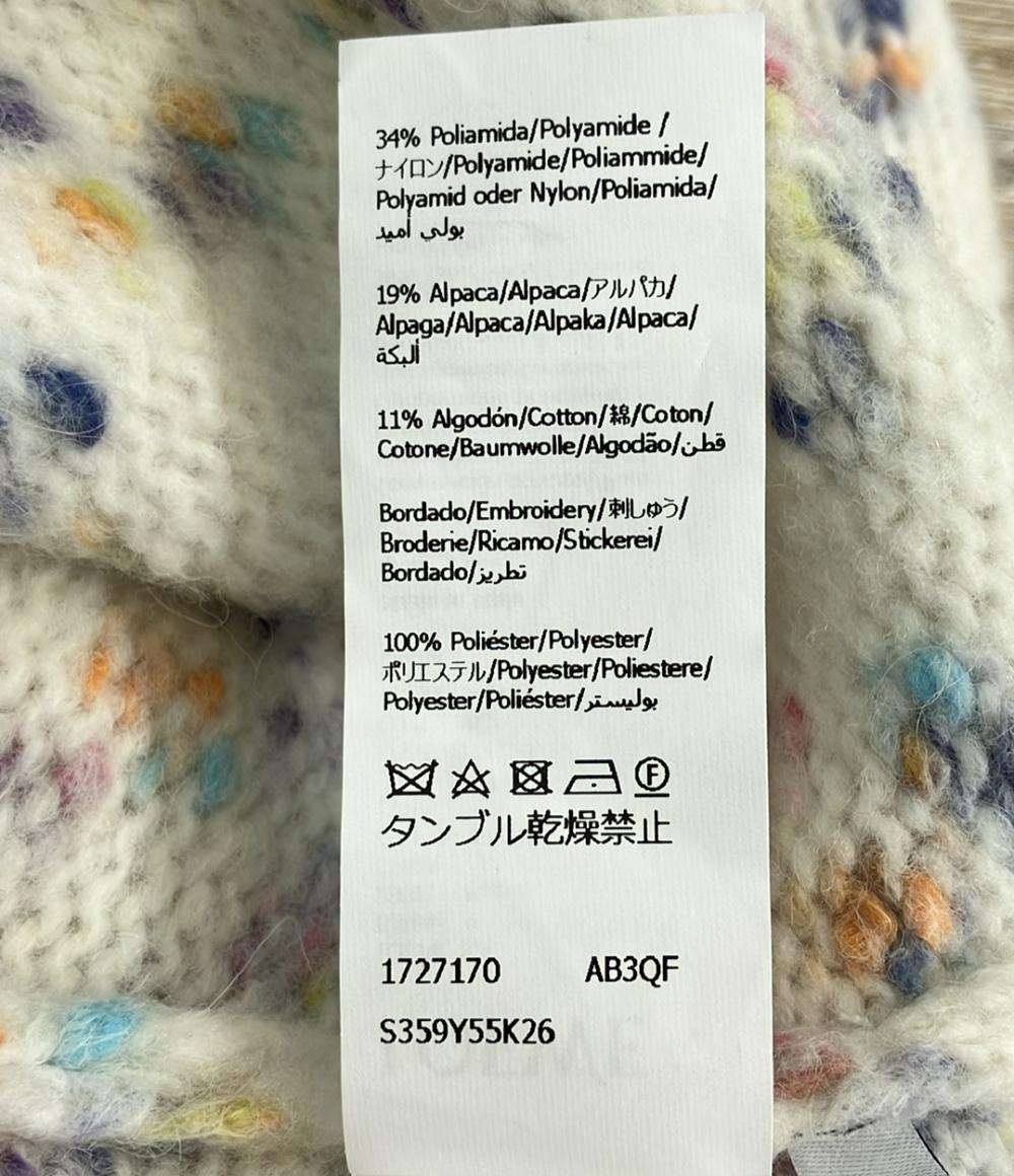 LOEWE 半袖ニット ショートスリーブ セーター ウール アルパカ ブレンド S359Y55K26 レディース SIZE M ロエベ