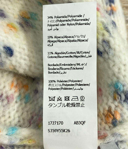 LOEWE 半袖ニット ショートスリーブ セーター ウール アルパカ ブレンド S359Y55K26 レディース SIZE M ロエベ