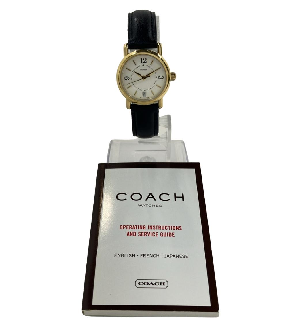 コーチ 腕時計 クオーツ ホワイト W005 レディース COACH