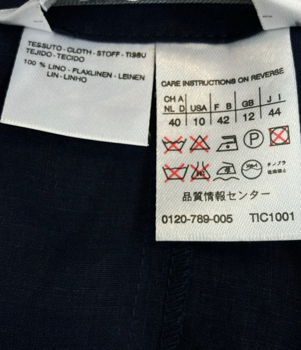 MAXMARA puro lino ノースリーブロングベスト レディース SIZE 44 (S) マックスマーラ プーロ・リーノ