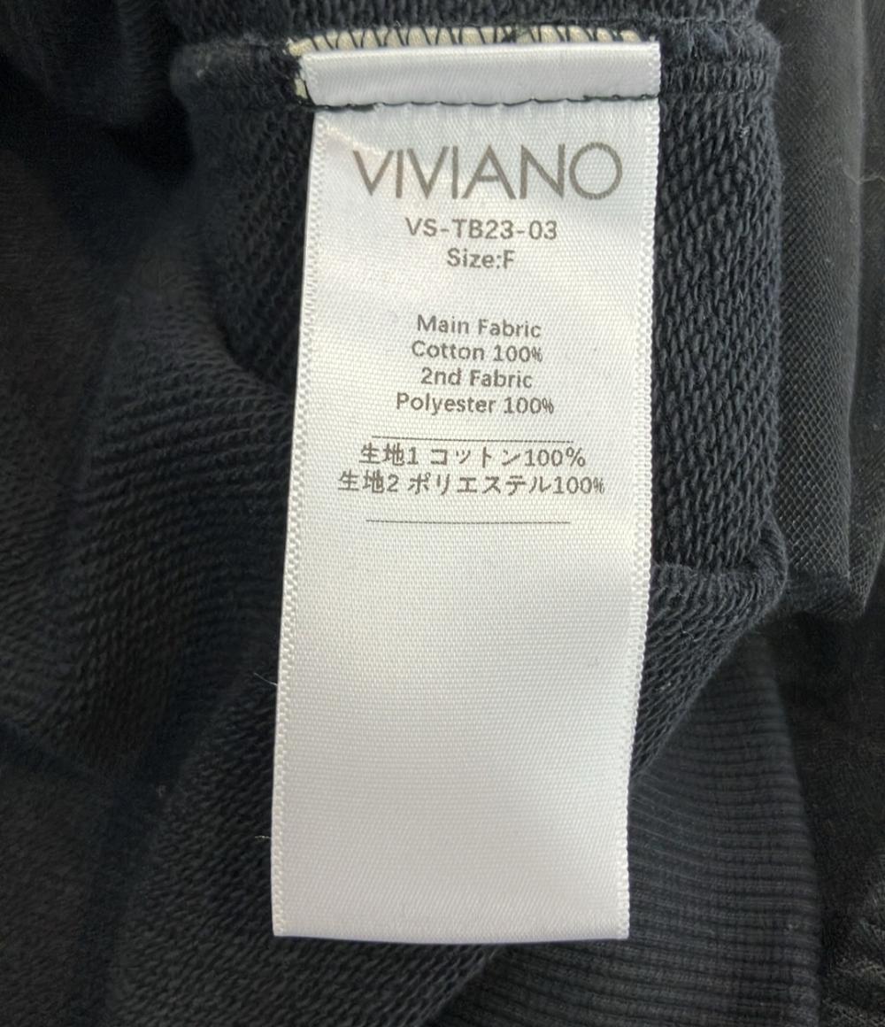 VIVIANO 長袖 チュールリイヤード スウェット レディース SIZE F (M) ヴィヴィアーノ