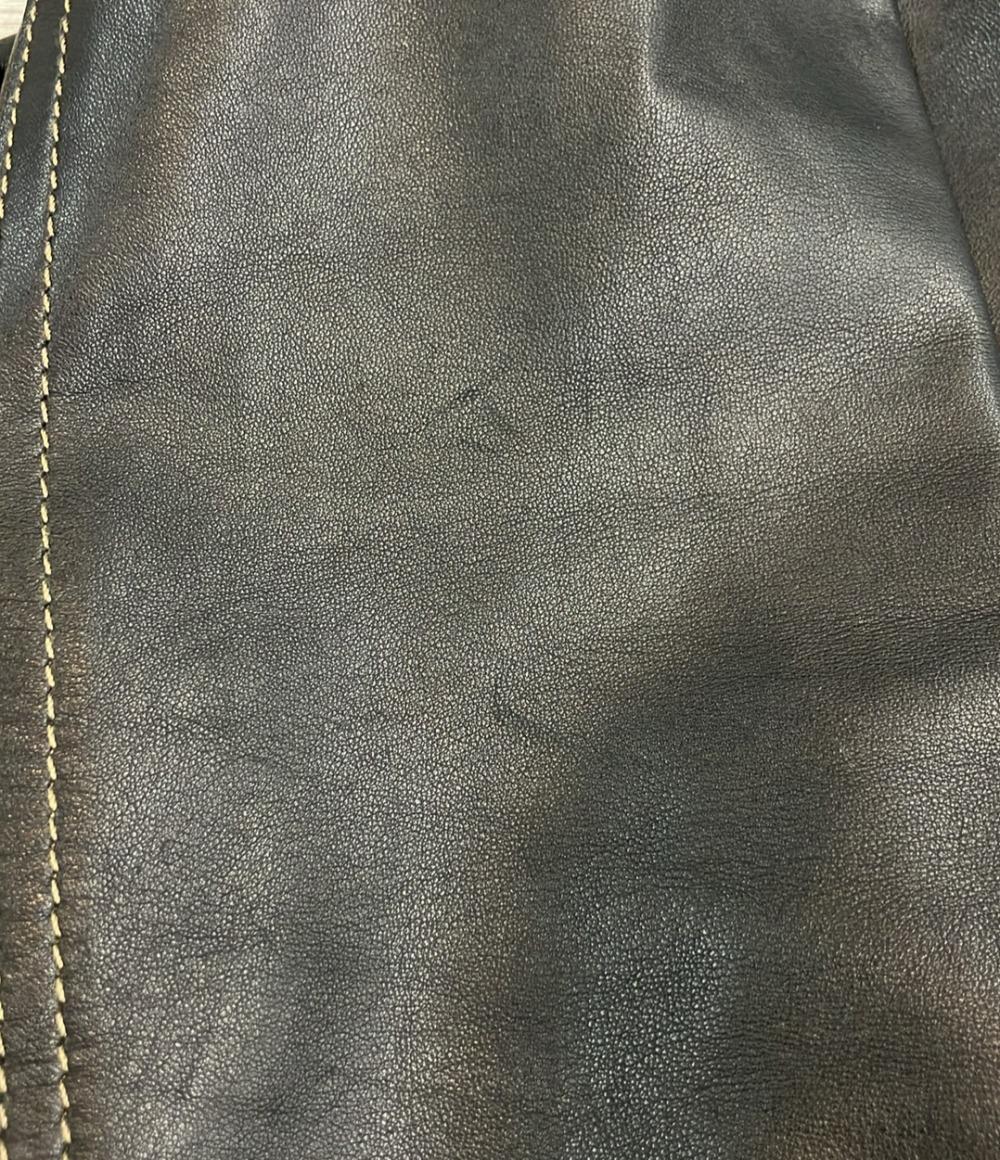 ARMANI JEANS レザージャケット レディース SIZE 42 (M) アルマーニジーンズ