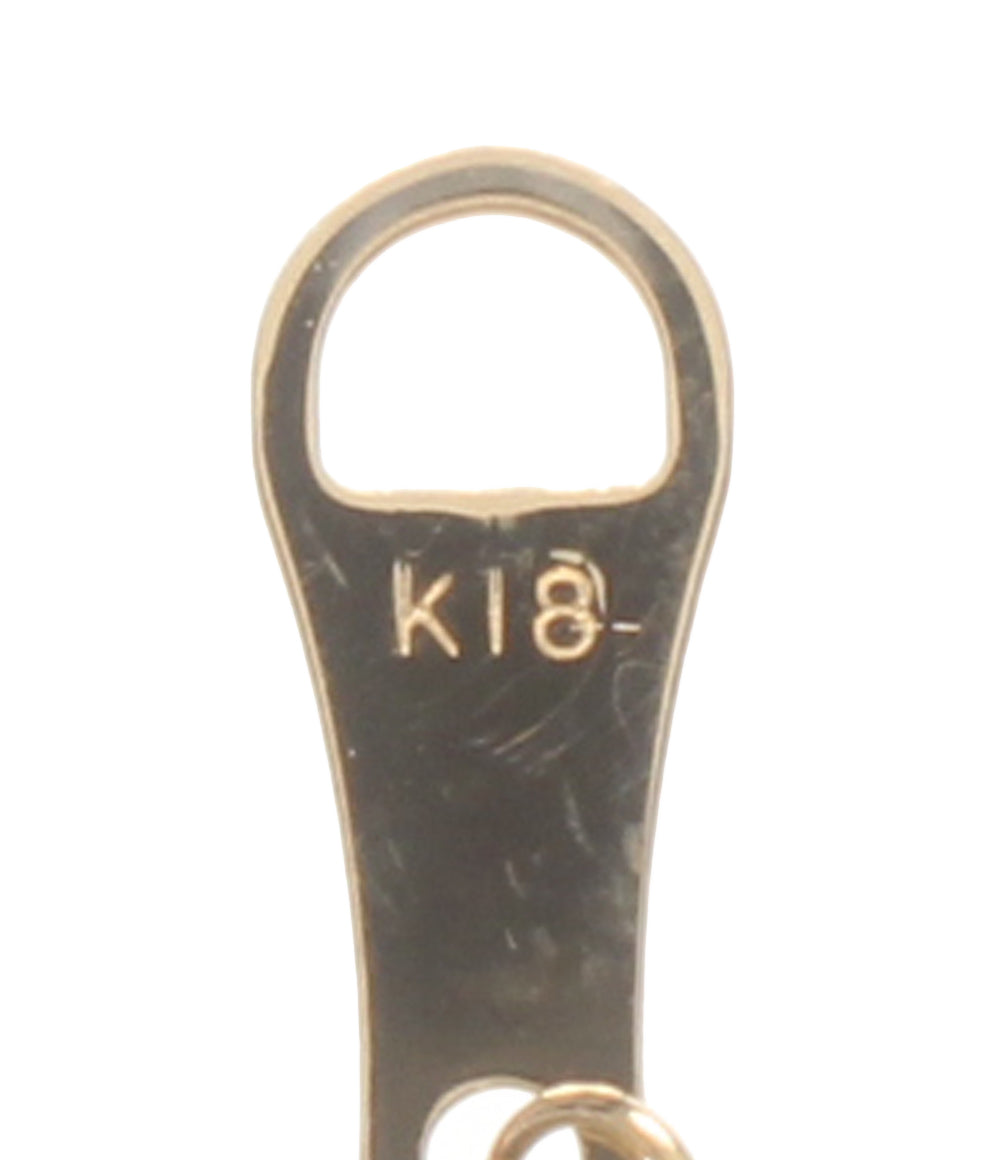 美品 agete ネックレス K18 ダイヤ0.04ct レディース アガット