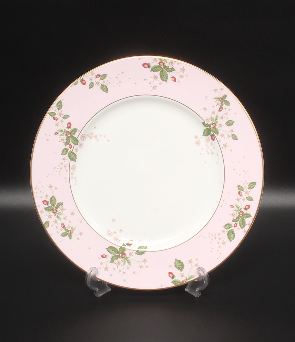 美品 WEDGWOOD プレート 大皿 27cm ワイングラス ペア 3点セット ワイルド ストロベリー ブルーム プロミシス トゥーハーツ ウエッジウッド
