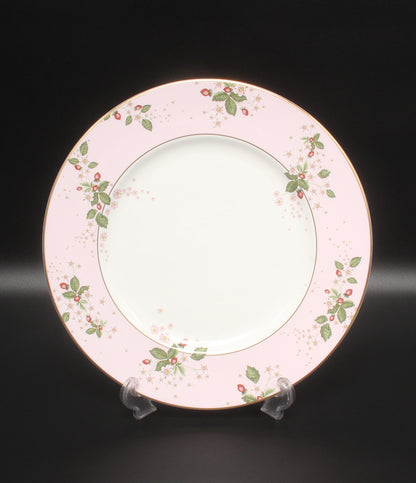 美品 WEDGWOOD プレート 大皿 27cm ワイングラス ペア 3点セット ワイルド ストロベリー ブルーム プロミシス トゥーハーツ ウエッジウッド