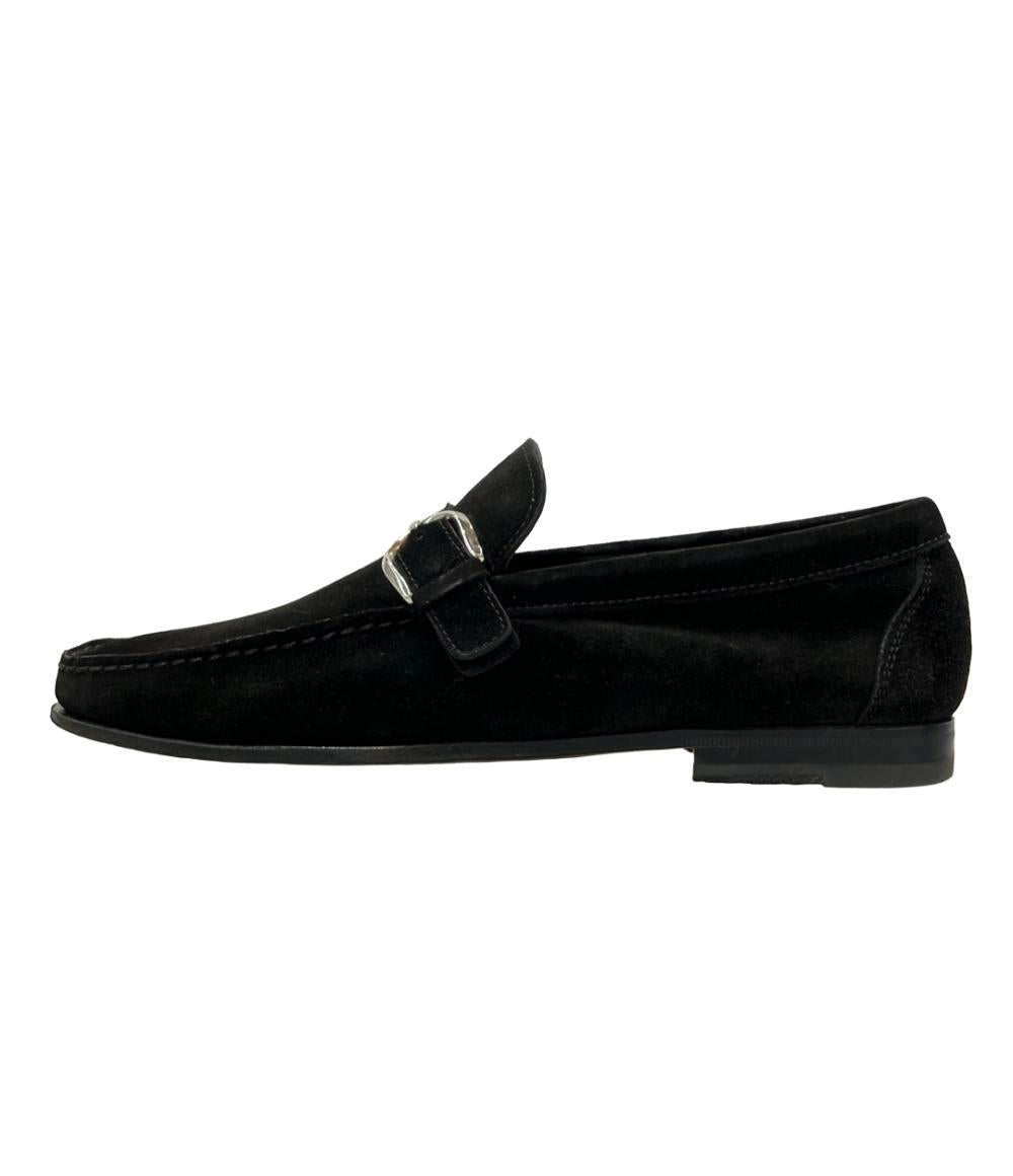 サントーニ スエードドレスシューズ バックルローファー 17091 N01 メンズ SIZE UK8 (M) SANTONI