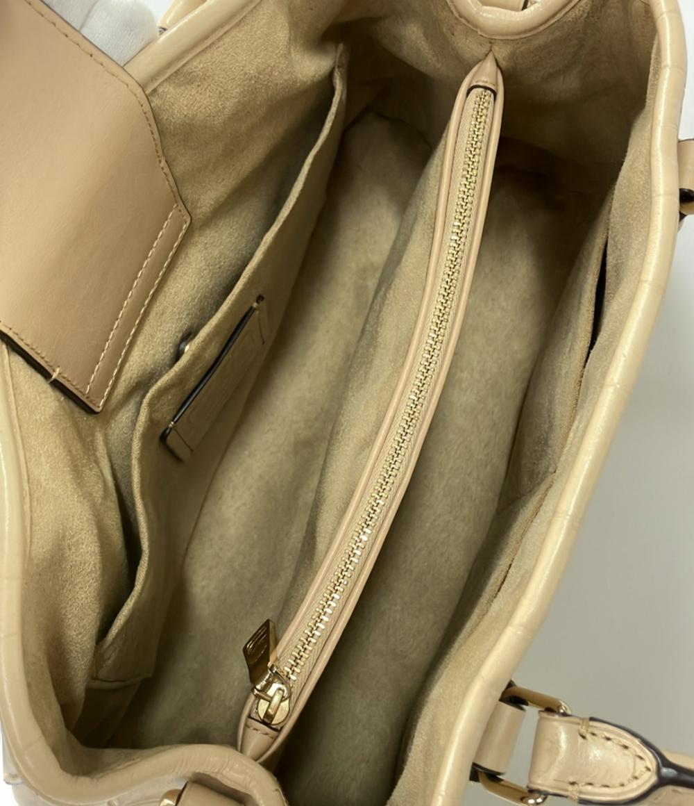 コーチ 2way クロコ型押しレザーハンドバッグ ショルダーバッグ 斜め掛け F55927 レディース COACH