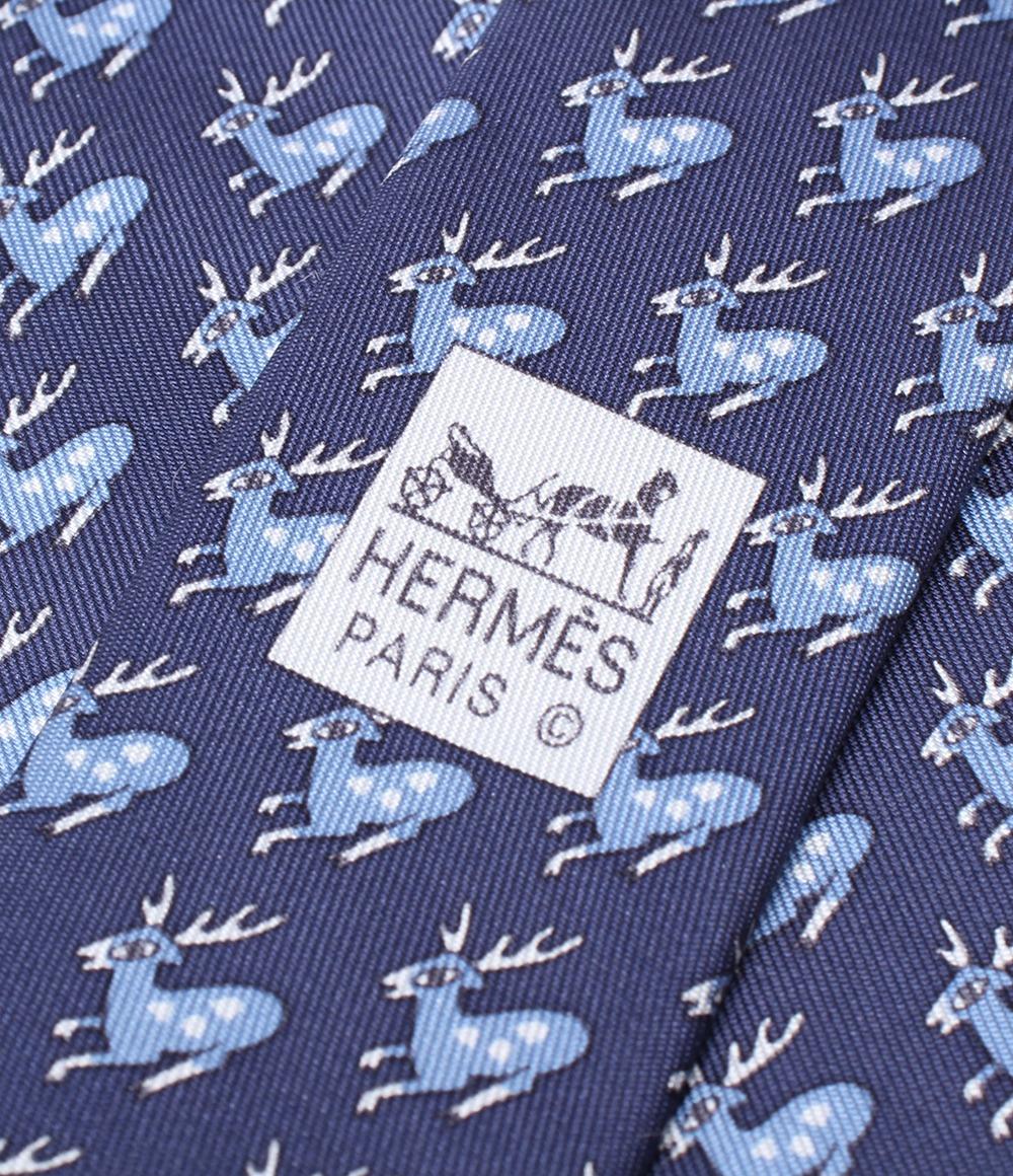 美品 エルメス ネクタイ シルク100％ メンズ HERMES