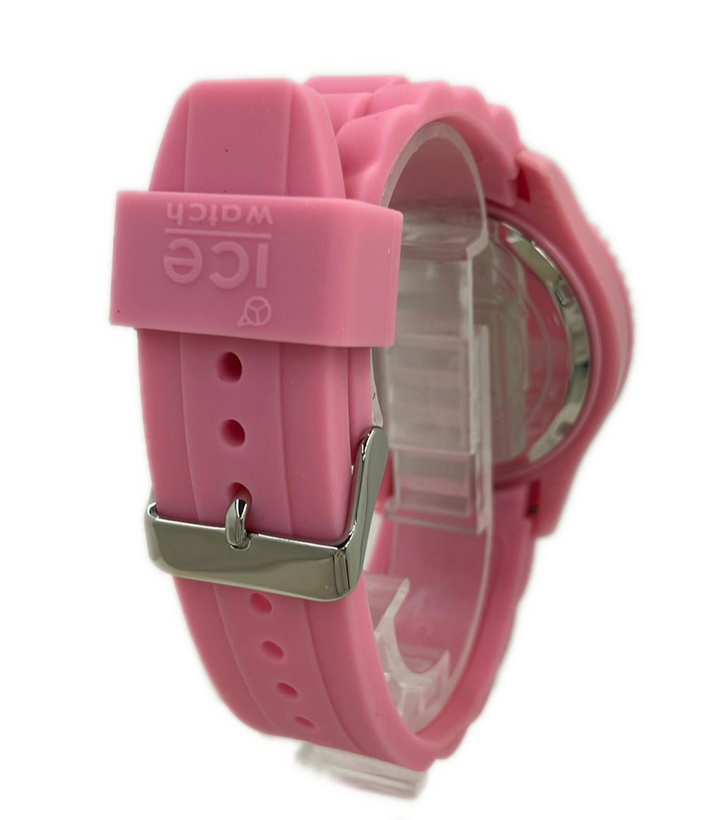 美品 ice watch 腕時計 クオーツ ピンク レディース メンズ アイスウォッチ