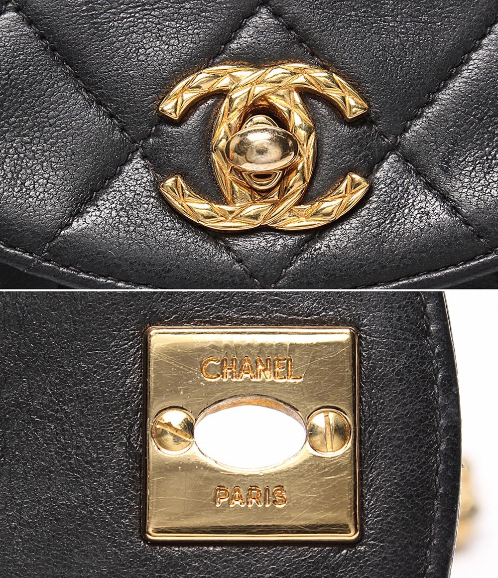CHANEL チェーンショルダーバッグ ミニマトラッセ ゴールド金具