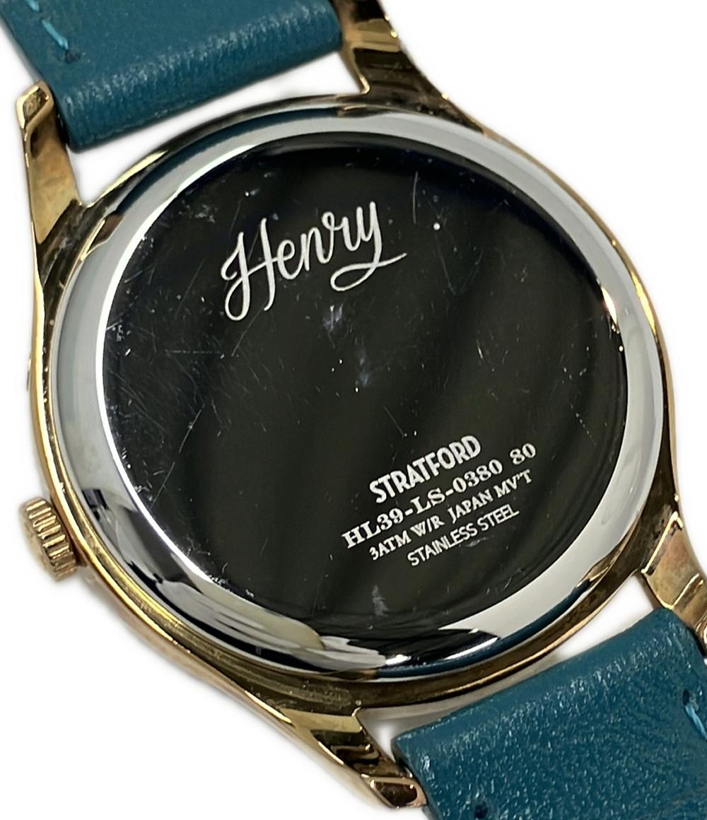 HENRY LONDON 腕時計 クオーツ グリーン系 HL39-LS-0380 レディース メンズ ヘンリーロンドン