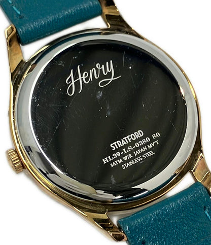 HENRY LONDON 腕時計 クオーツ グリーン系 HL39-LS-0380 レディース メンズ ヘンリーロンドン