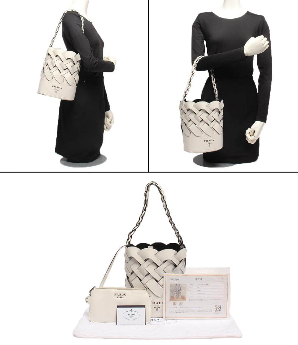 プラダ ハンドバッグ バケットバッグ ショルダーバッグ 肩掛け 1BE049