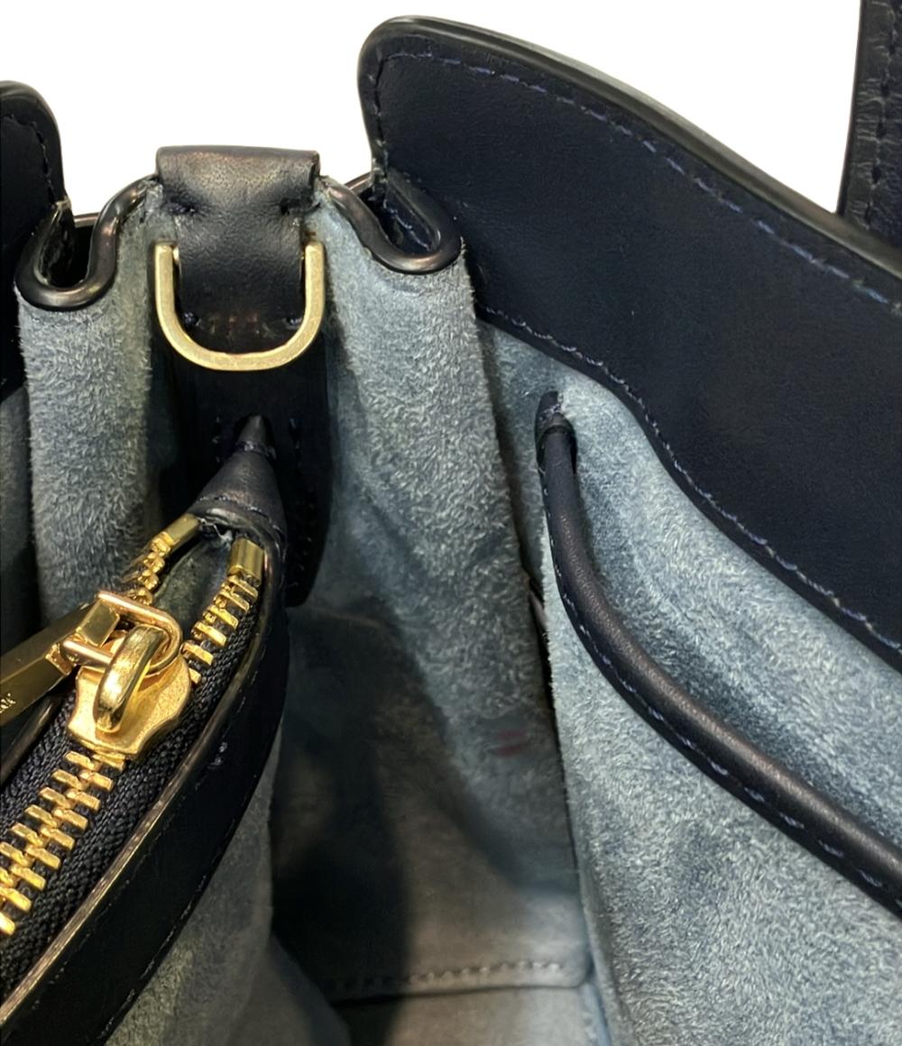 美品 Kate Spade 2WAY ハンドバッグ ショルダーバッグ 斜め掛け デニム