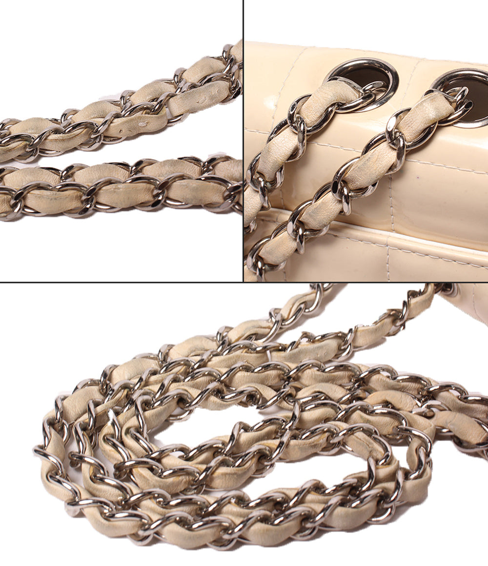 CHANEL チェーンショルダーバッグ ダブルチェーン シルバー金具 6番台