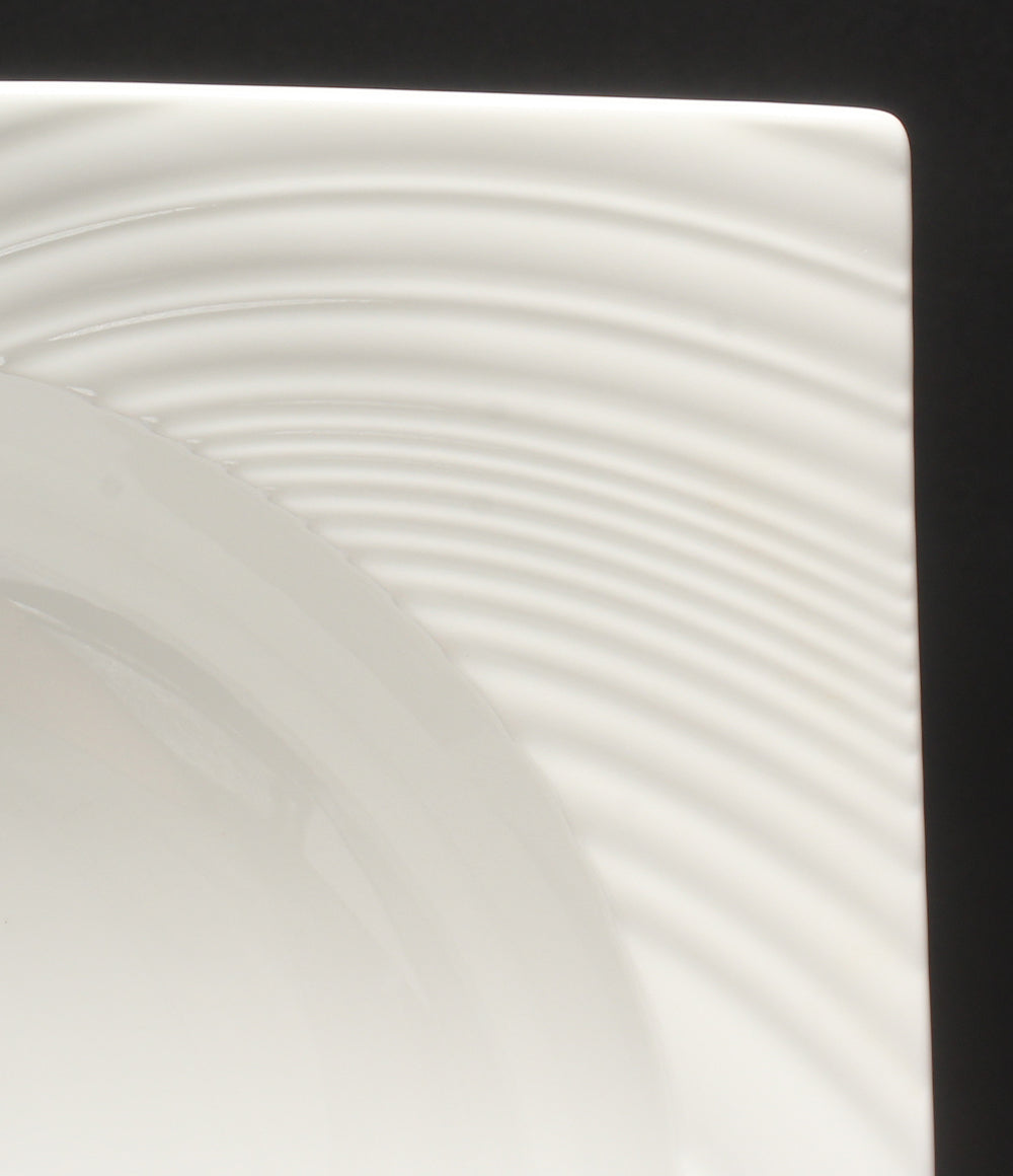 【お買い得】 エスリアル スクエアボウル23cm ５枚セット 美品 WEDGWOOD スクエアボウル パスタプレート 皿 23cm エスリアル
