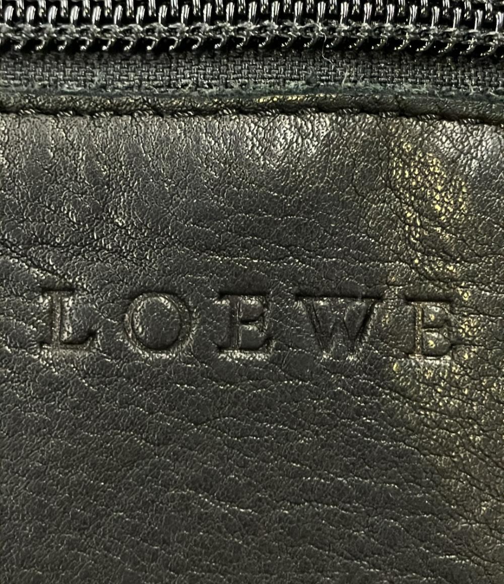 LOEWE チェーンショルダーバッグ 肩掛け スエード アナグラム レディース ロエベ