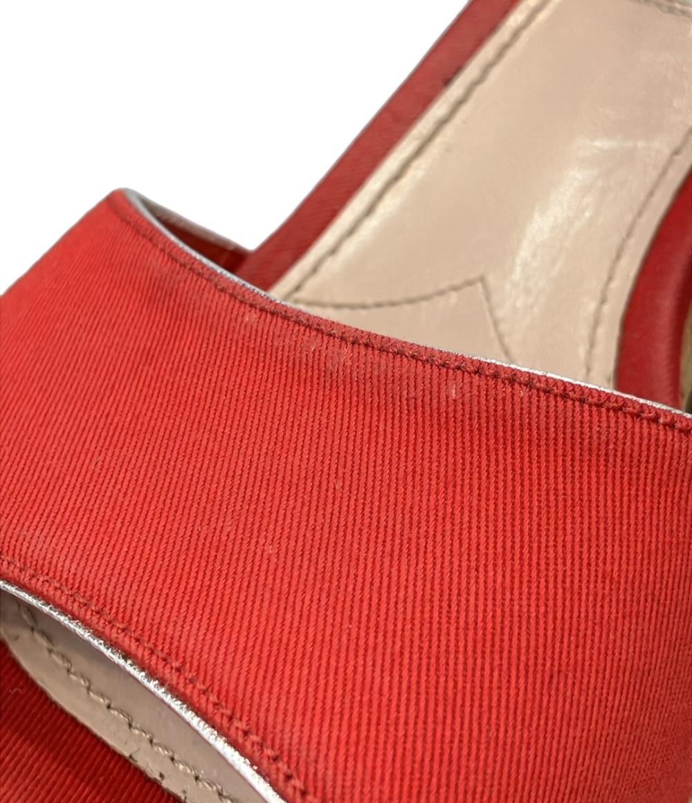 Miu Miu アンクルストラップ厚底サンダル レディース SIZE 38 ミュウ ミュウ