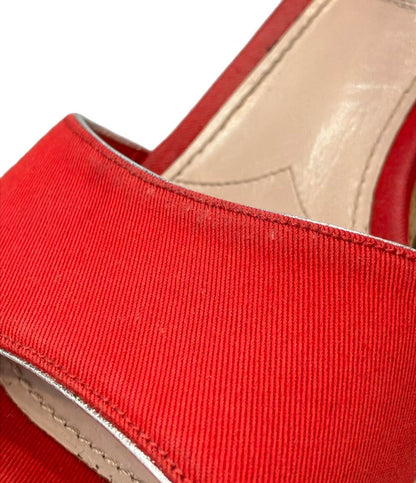 Miu Miu アンクルストラップ厚底サンダル レディース SIZE 38 ミュウ ミュウ