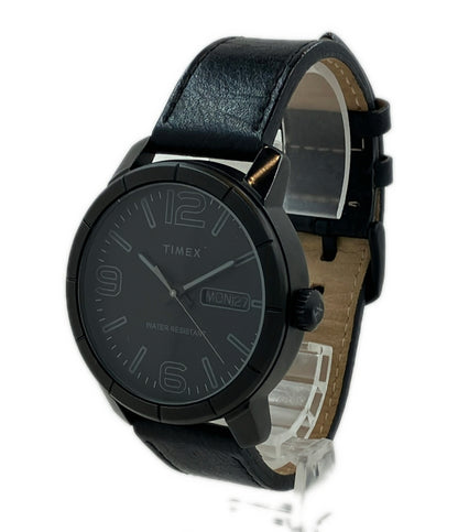 美品 TIMEX 腕時計 クオーツ ブラック TW2R64300 メンズ タイメックス