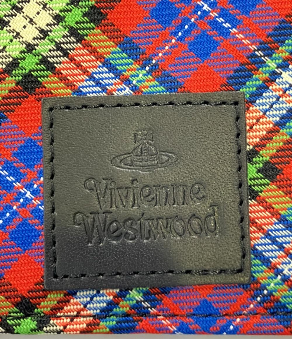 美品 ヴィヴィアンウエストウッド ポーチ チェック柄 レディース Vivienne Westwood