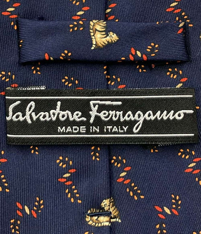 Salvatore Ferragamo ネクタイ シルク100% メンズ サルヴァトーレフェラガモ