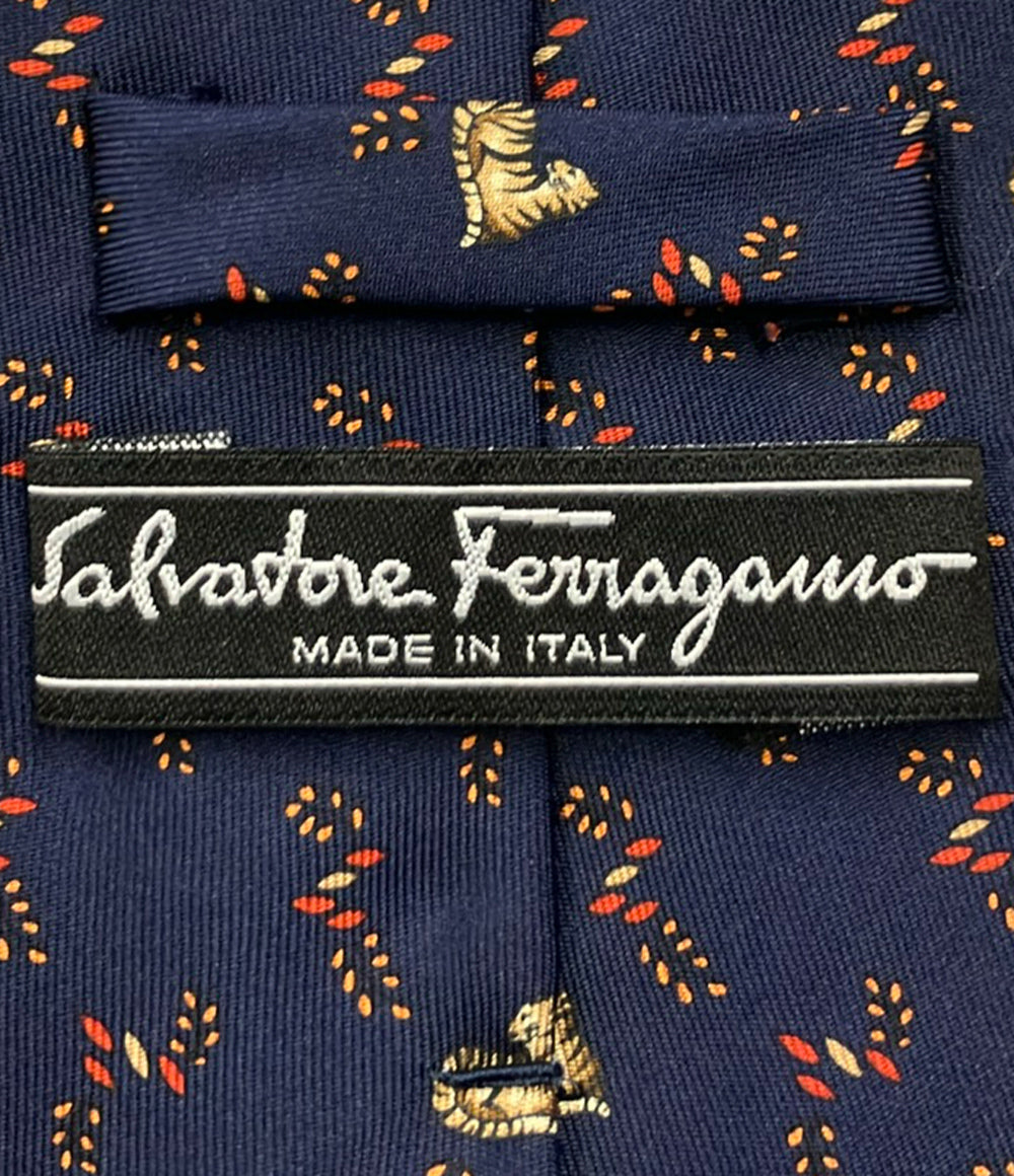 Salvatore Ferragamo ネクタイ シルク100% メンズ サルヴァトーレフェラガモ