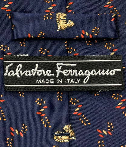Salvatore Ferragamo ネクタイ シルク100% メンズ サルヴァトーレフェラガモ