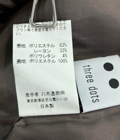 美品 スリードッツ ロングスカート 千鳥格子 レディース SIZE S (XL) three dots