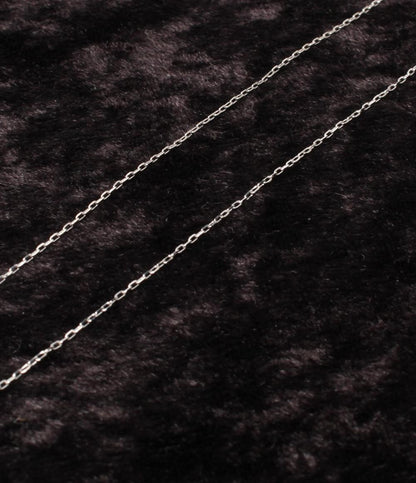 美品 ヨンドシー ネックレス K10 ダイヤ フラワーモチーフ 花モチーフ リバーシブル レディース 4℃