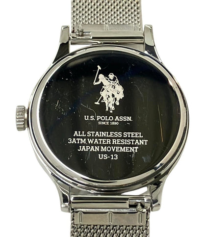 ユーエスポロアッスン 腕時計 クオーツ ブルー US-13 メンズ U.S. POLO ASSN.