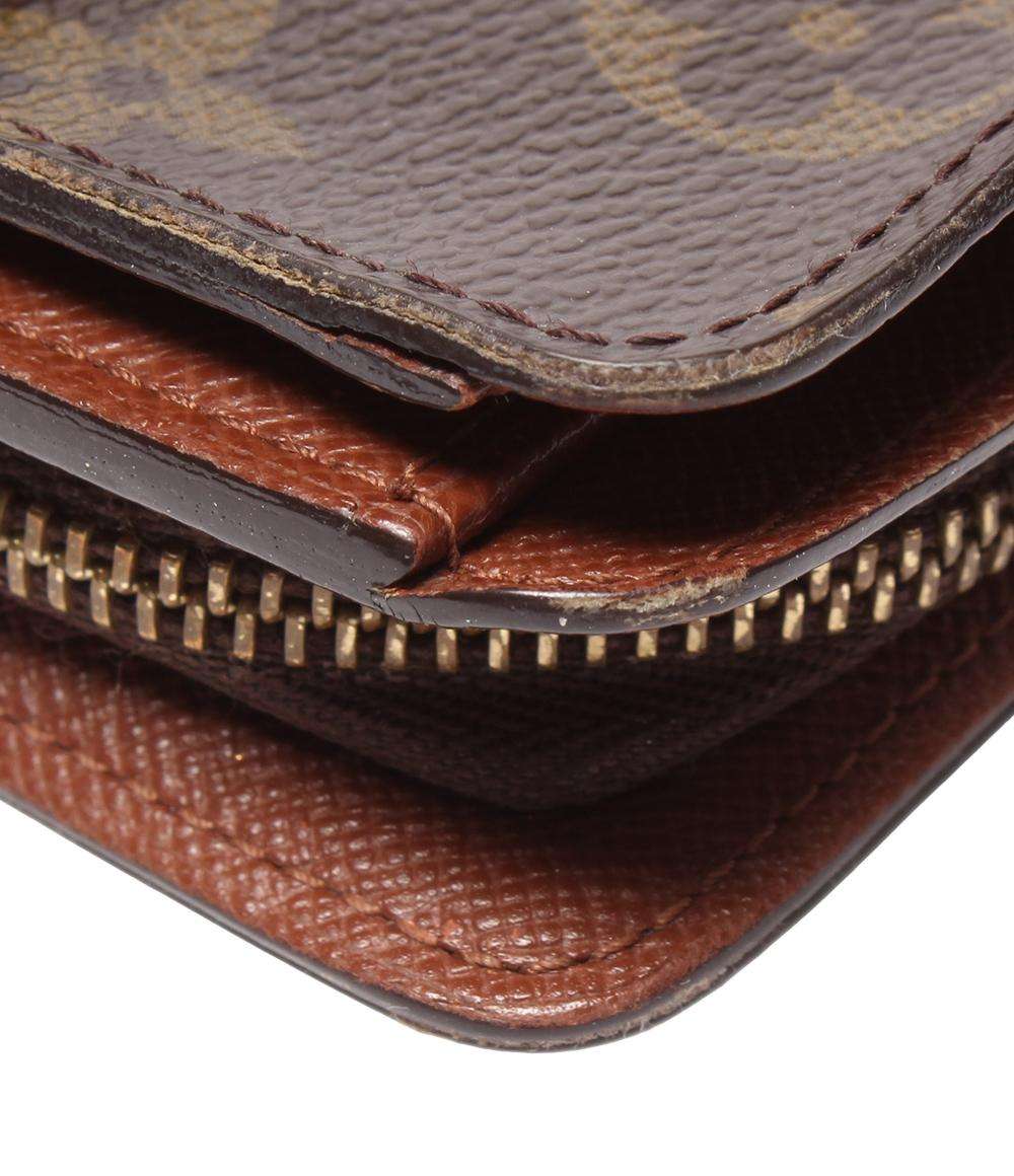 LOUIS VUITTON】二つ折り財布 コンパクトジップ モノグラム ルイ
