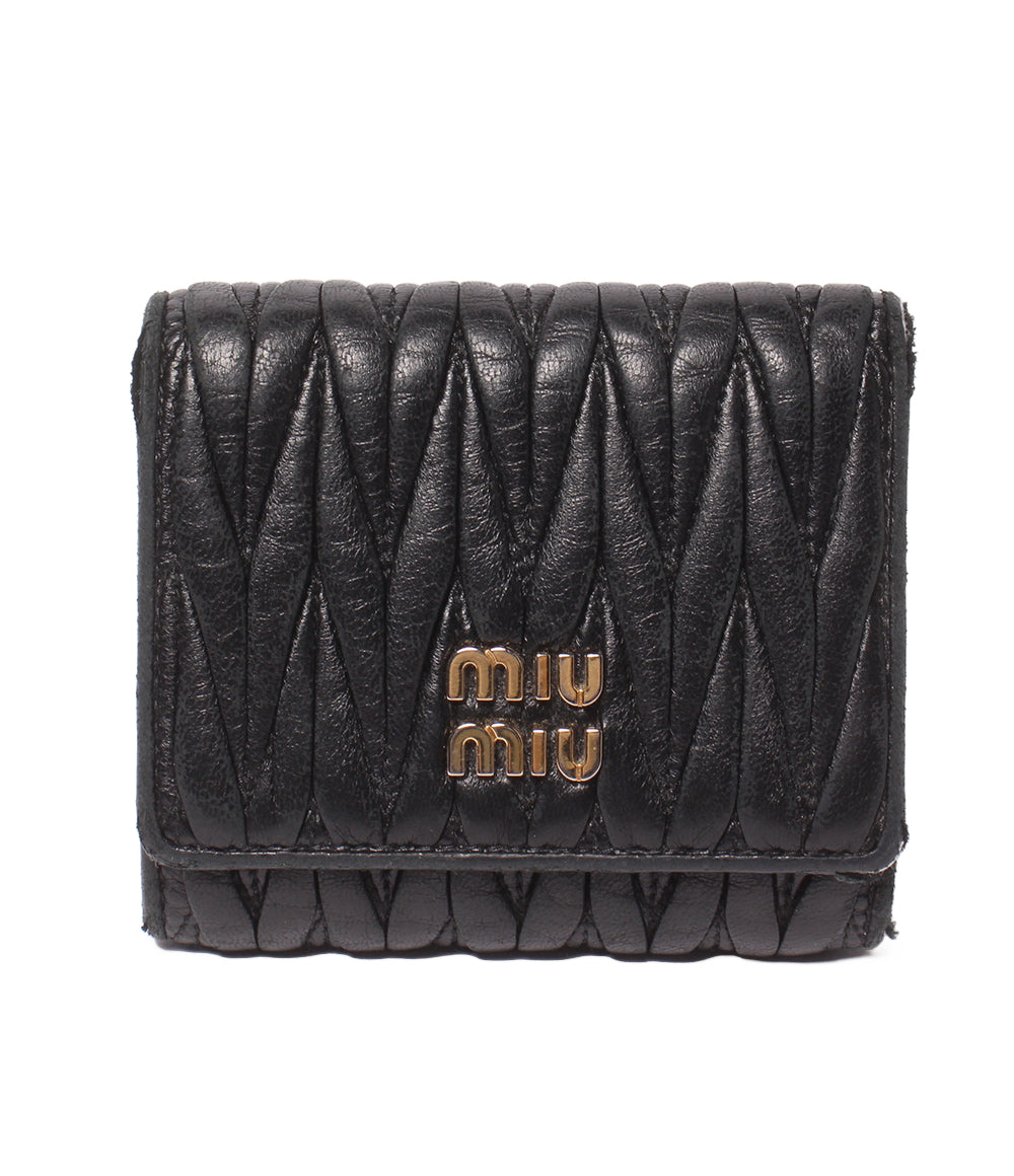 Miu Miu 三つ折り財布 5MH0033 レディース ミュウ ミュウ