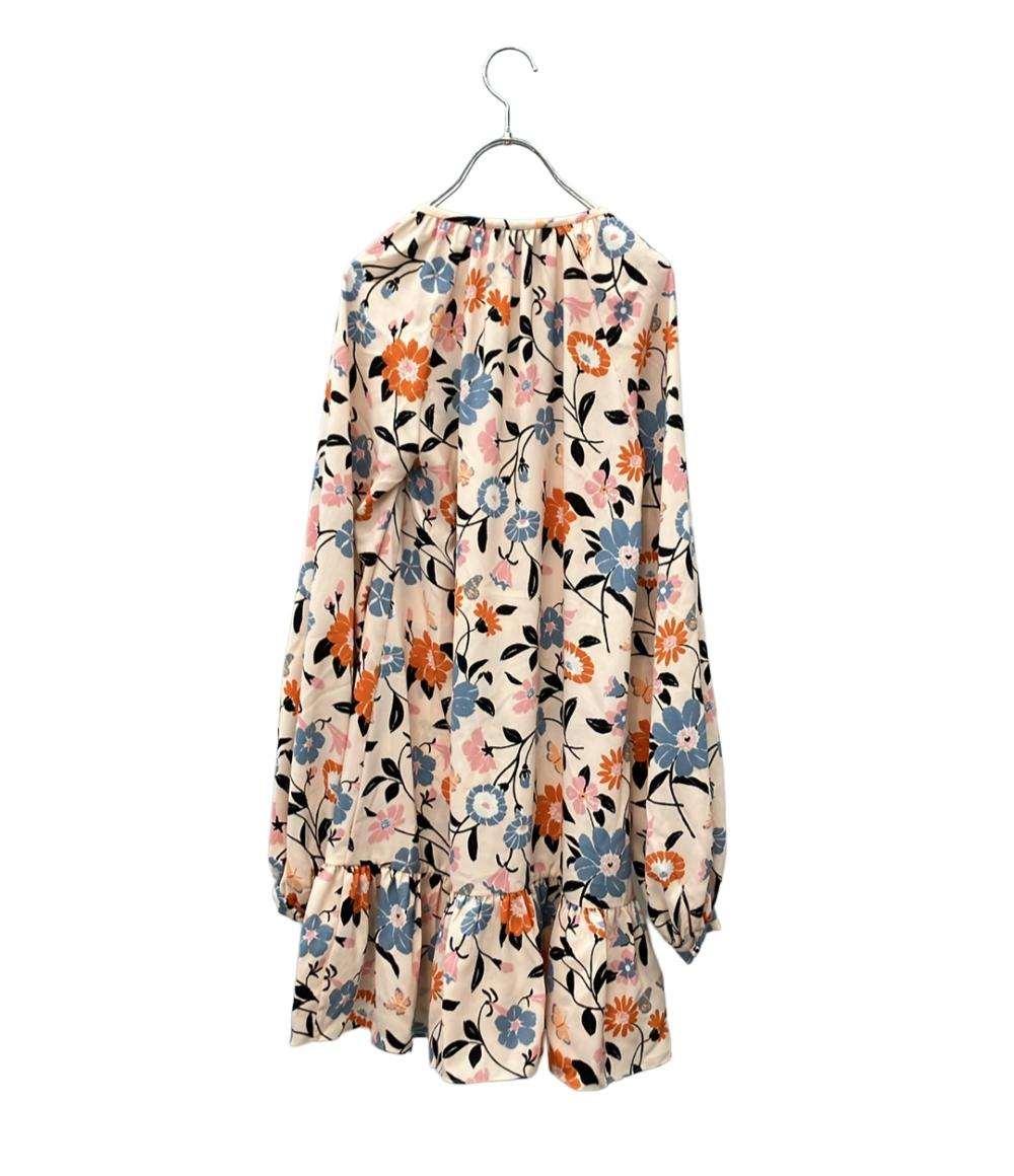 Kate Spade 長袖ワンピース リボン 花柄 レディース SIZE XS ケイトスペード