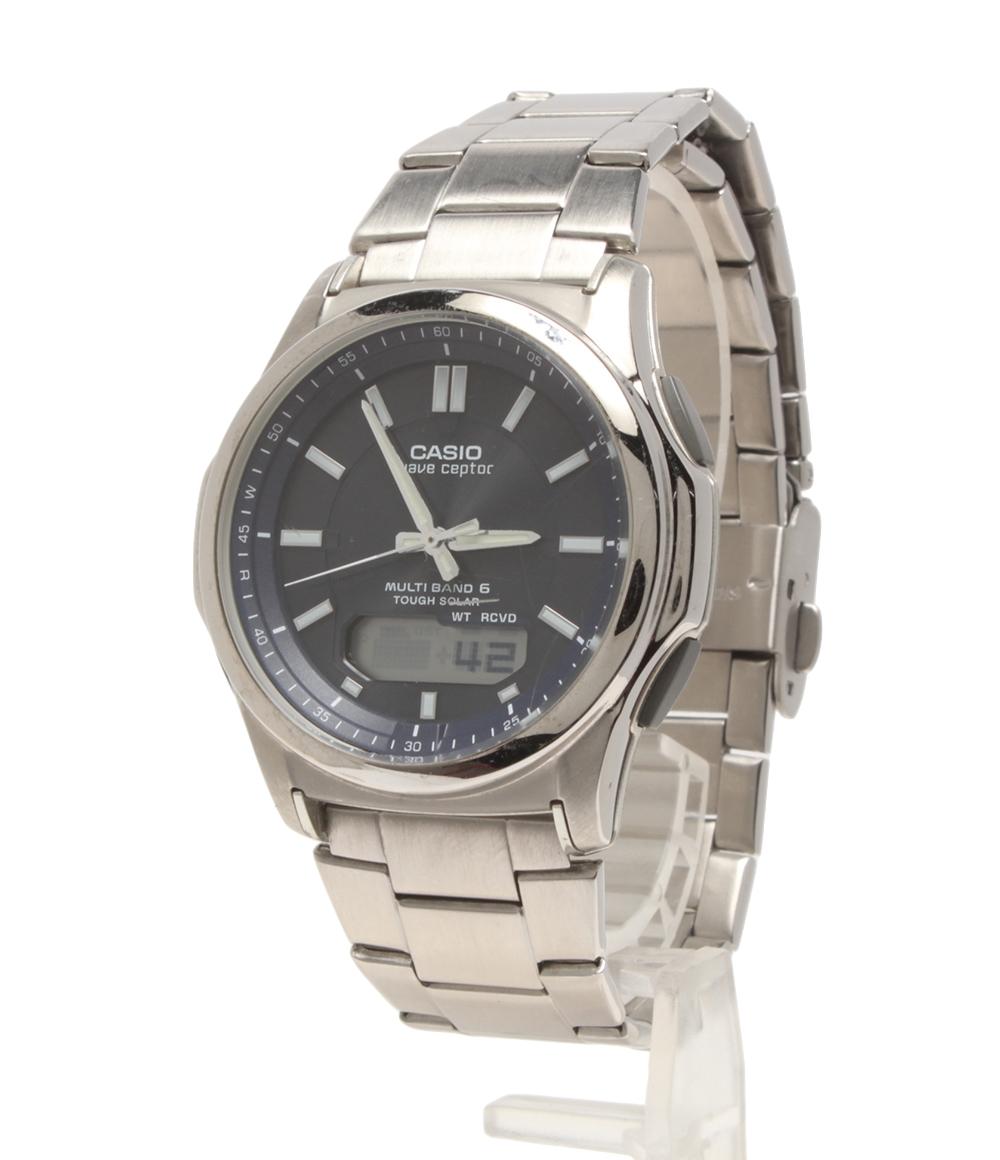 カシオ 腕時計 ウェーブセプター ソーラー ブラック WVA-M630D-1AJF メンズ CASIO