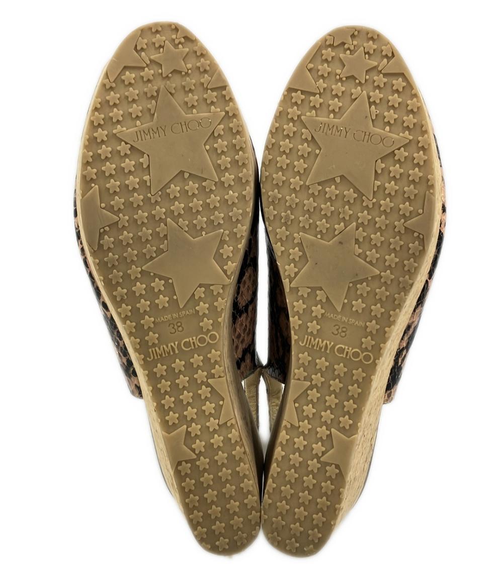 ジミーチュウ ウェッジソールサンダル レディース SIZE 38 (XL) Jimmy Choo