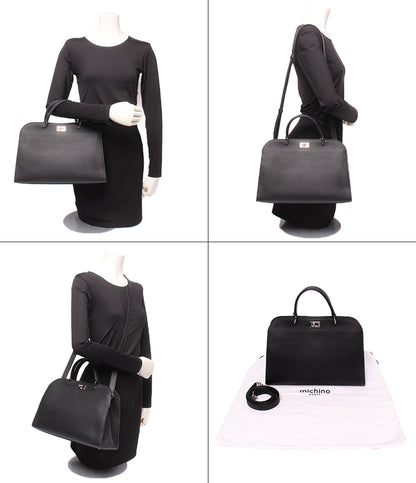 Michino Paris 2WAY ハンドバッグ ショルダーバッグ 肩掛け 斜め掛け オペラ レディース ミチノパリ