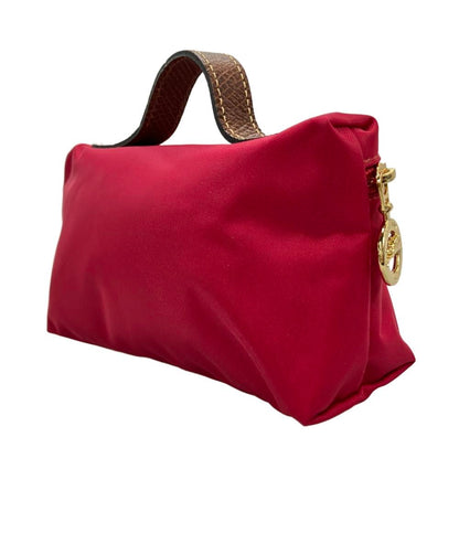 美品 Longchamp ハンドバッグ ポーチ ナイロン レディース ロンシャン