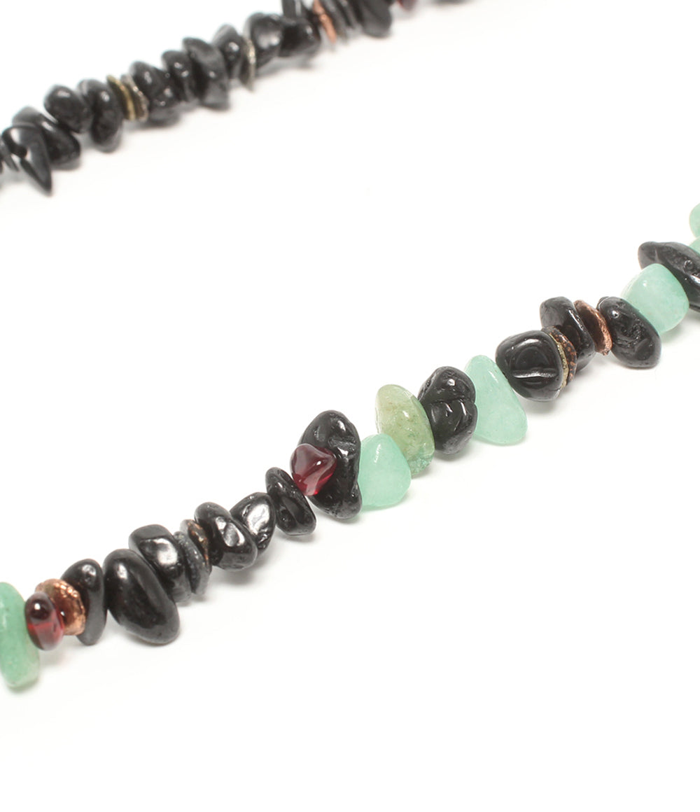 美品 VIVIFY RADIO EVA ネックレス エヴァンゲリオン Pebble＆ Metal Chip's Beads Cord 闇夜 ユニセックス ビビファイ