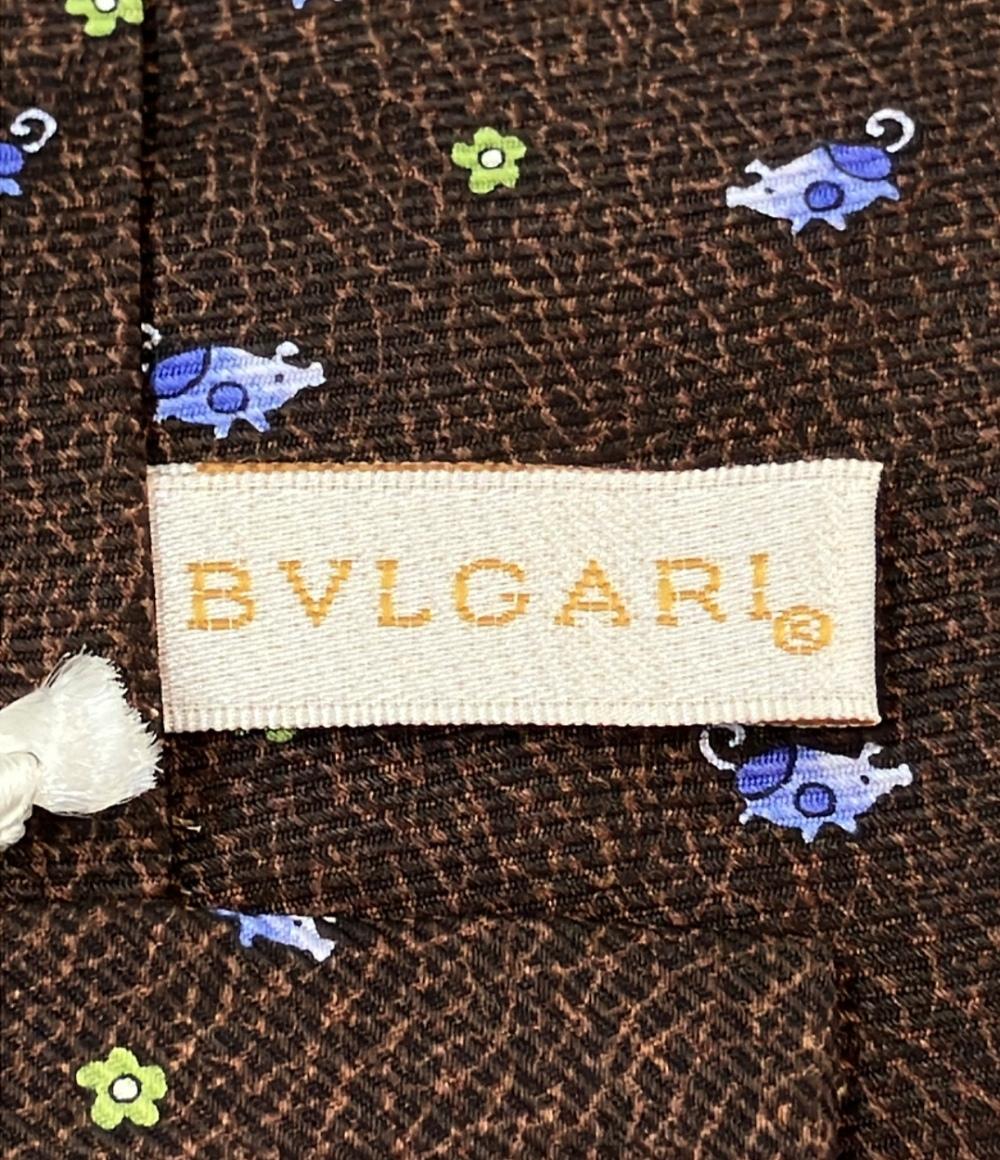 美品 ブルガリ ネクタイ シルク100% メンズ BVLGARI